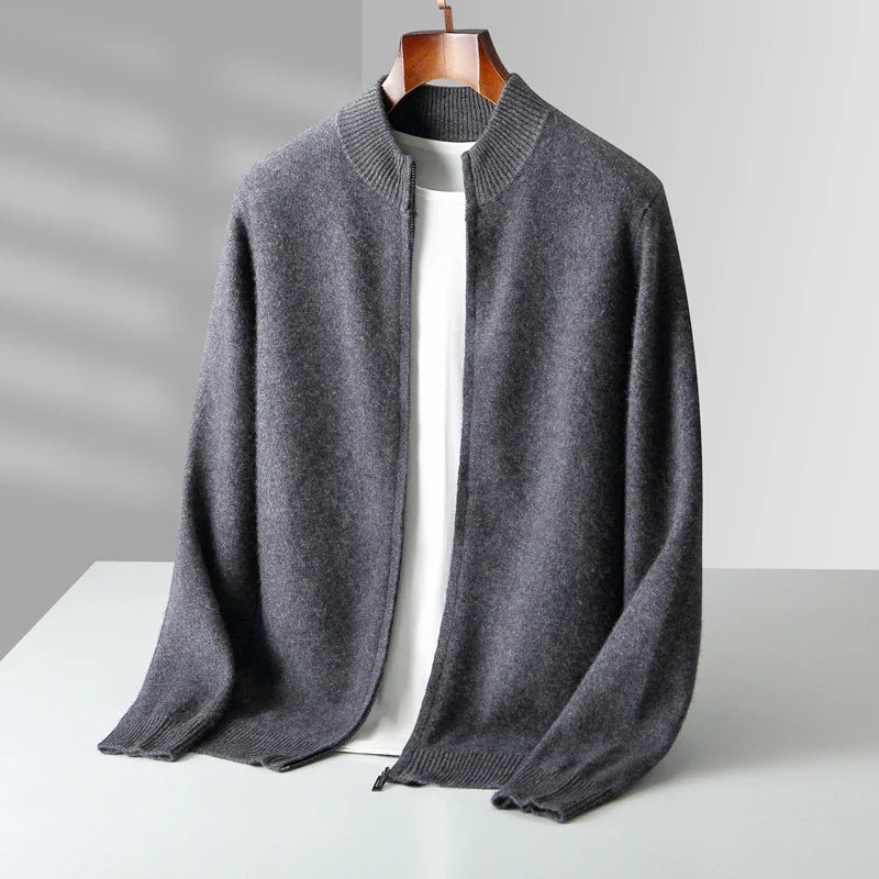 Eastbourne™ | Luxe Merino Zip Cardigan für Männer