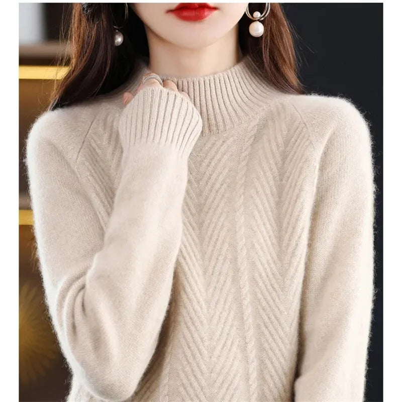 Elara Zürich | Kaschmir Texturiert Strickpullover