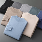 Verto | Pure Cashmere Mock Neck Pullover für Männer