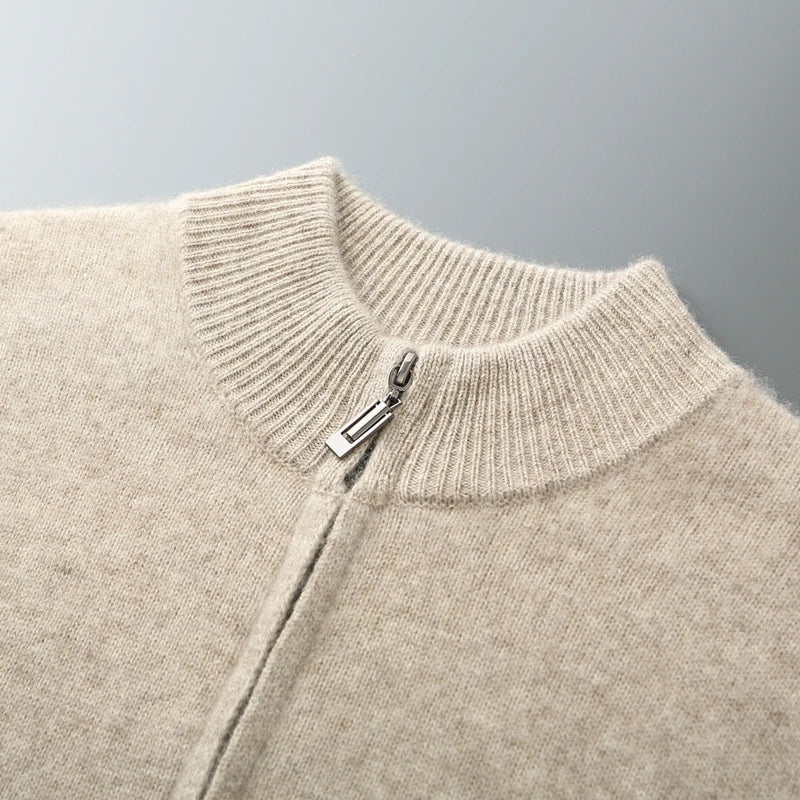 Eastbourne™ | Luxe Merino Zip Cardigan für Männer