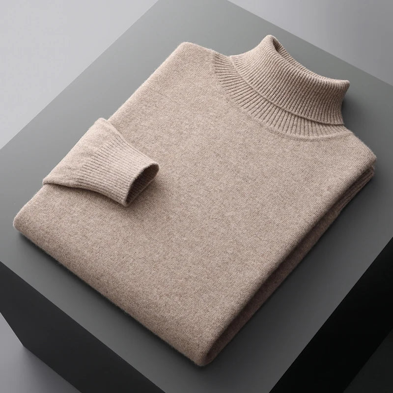 Halston & Hunt™ | Luxus Merino Rollkragenpullover für Männer