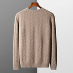 Ferro | Luxus Merino Kabelstrick-Pullover für Männer