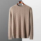 Ferro | Luxus Merino Kabelstrick-Pullover für Männer