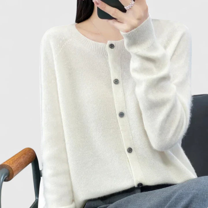 Lauxen | Bequemer Kaschmir-Cardigan