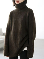 Althea | Kaschmir Oversized Ripp-Turtleneck