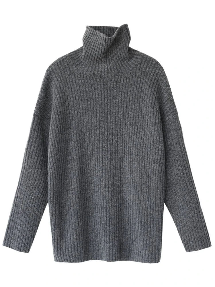 Althea | Kaschmir Oversized Ripp-Turtleneck