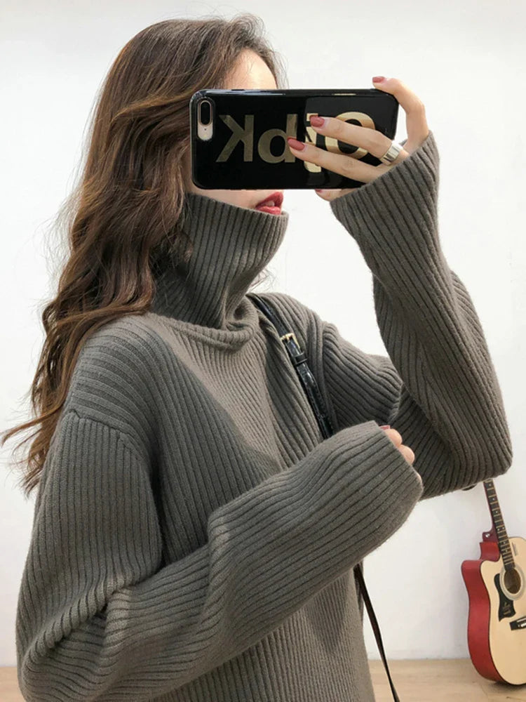 Maribelle | Kaschmir Rippen-Turtleneck