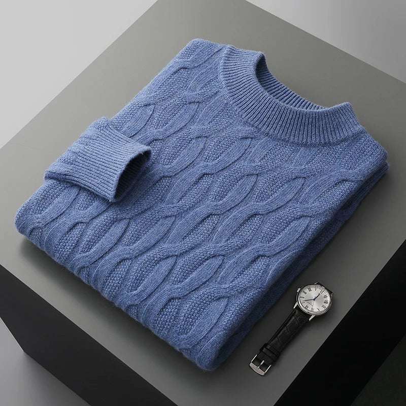 Valor Jacquard Kaschmir-Pullover