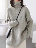 Althea | Kaschmir Oversized Ripp-Turtleneck