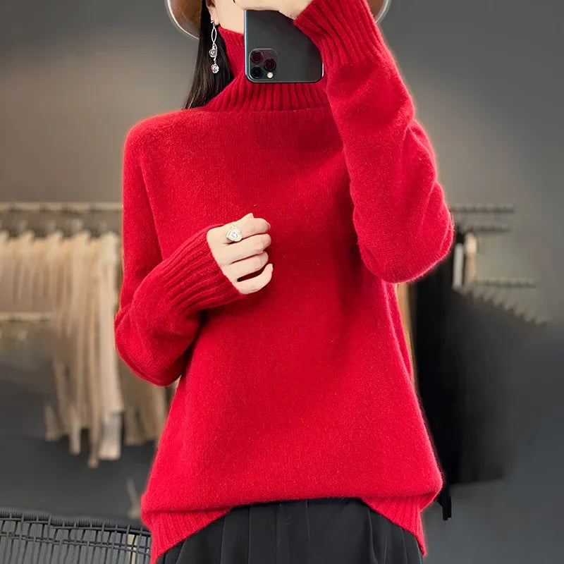 Seraphine | Kaschmir Klassisch Crew Pullover