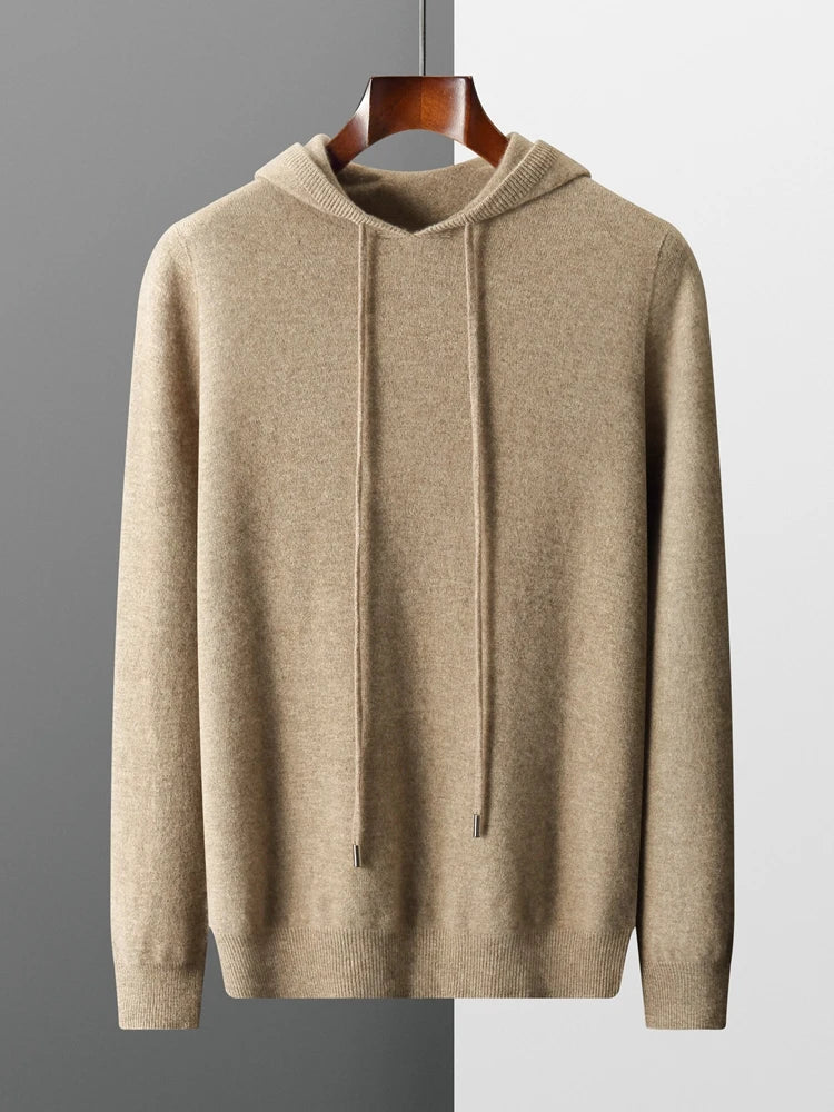 Montclair Row™ | Pure Kaschmir Strick Hoodie für Männer