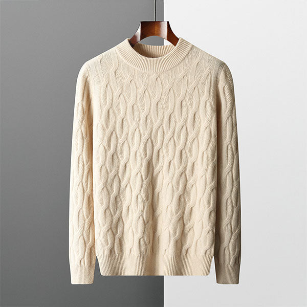 Valor Jacquard Kaschmir-Pullover
