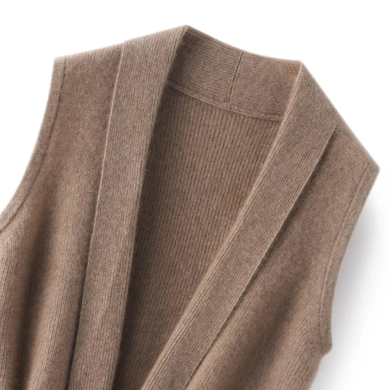 Calyra Weichs Cashmere Binder-Weste