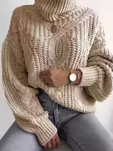 Gwenora London | Texturiert Kaschmir Rollkragenpullover