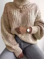 Gwenora London | Texturiert Kaschmir Rollkragenpullover