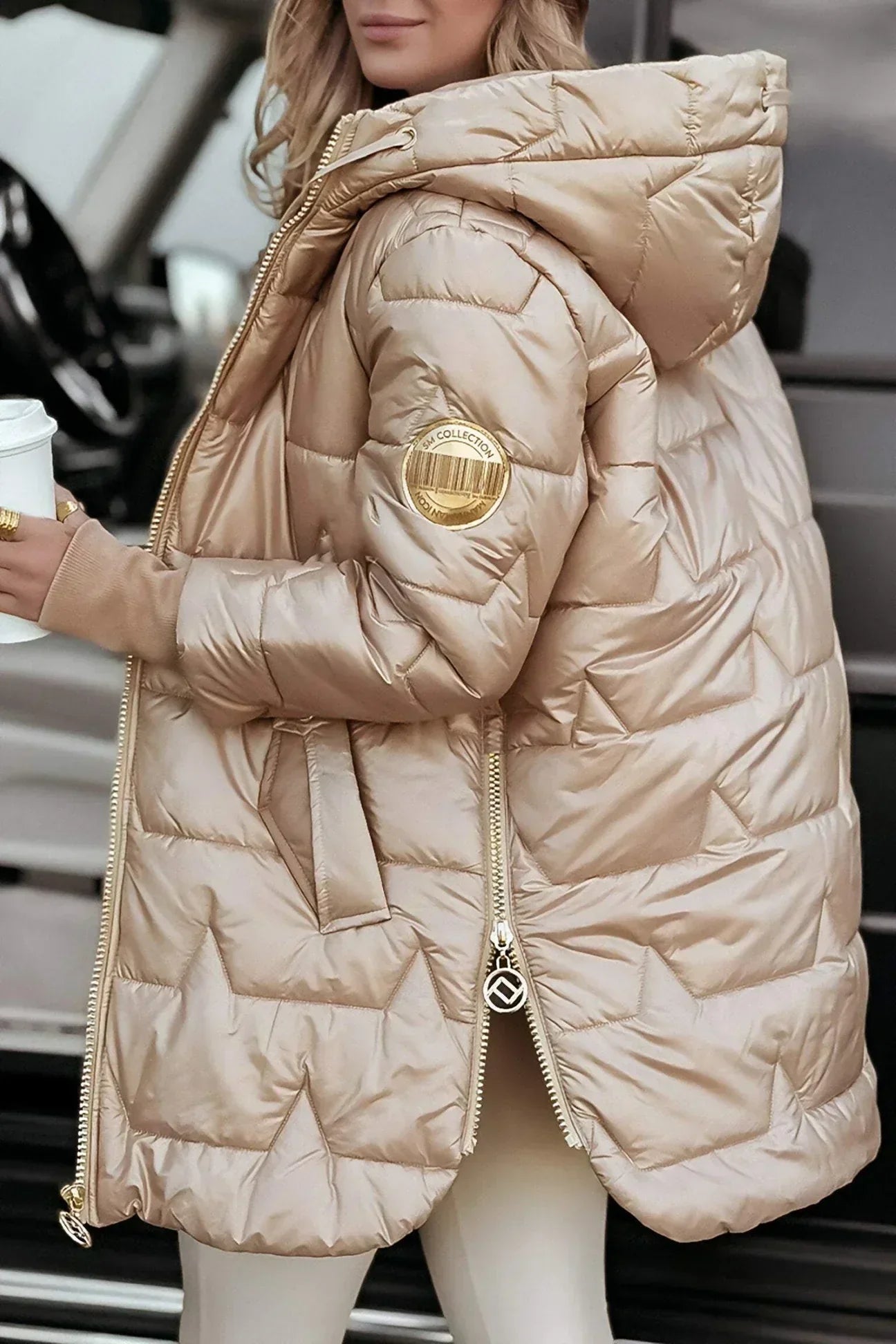 Roselyn | Eleganter Wintermantel mit Kapuze und Fütterung