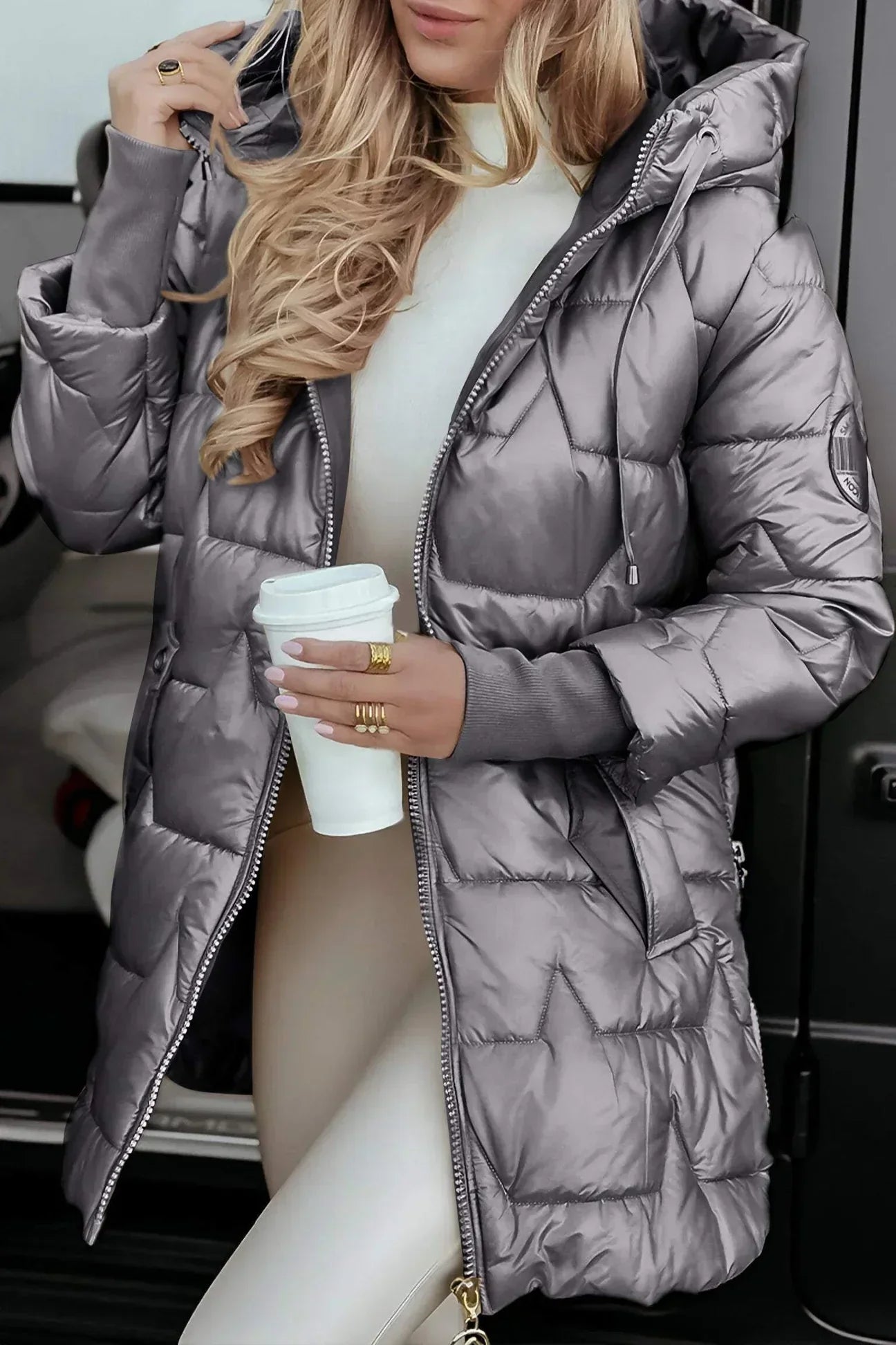 Roselyn | Eleganter Wintermantel mit Kapuze und Fütterung